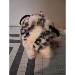 Vintage Tyco Kitty Kitty Jungle Kittens Snow Leopard Plush  Pink Bow Purrs